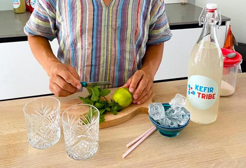 waterkefir mojito recept